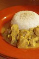 Sauté de porc au curry et lait de coco